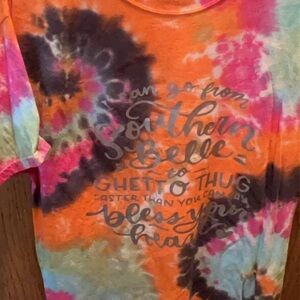 Tye dye tshirt handmade never been worn